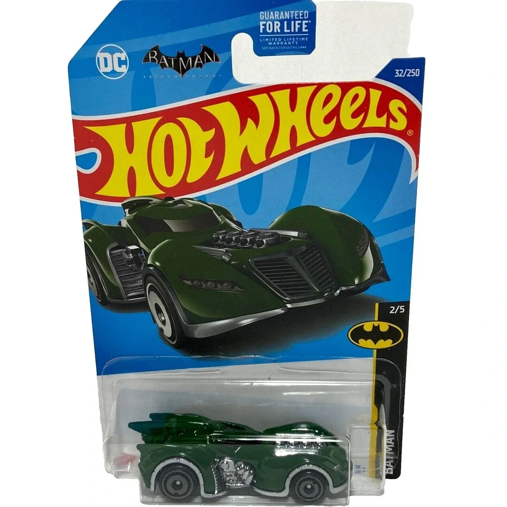 Hot Wheels BATMAN Arkham Asylum Batmobile 32/250 Batman‎ 2/5 Green 1:64 NIP 2022